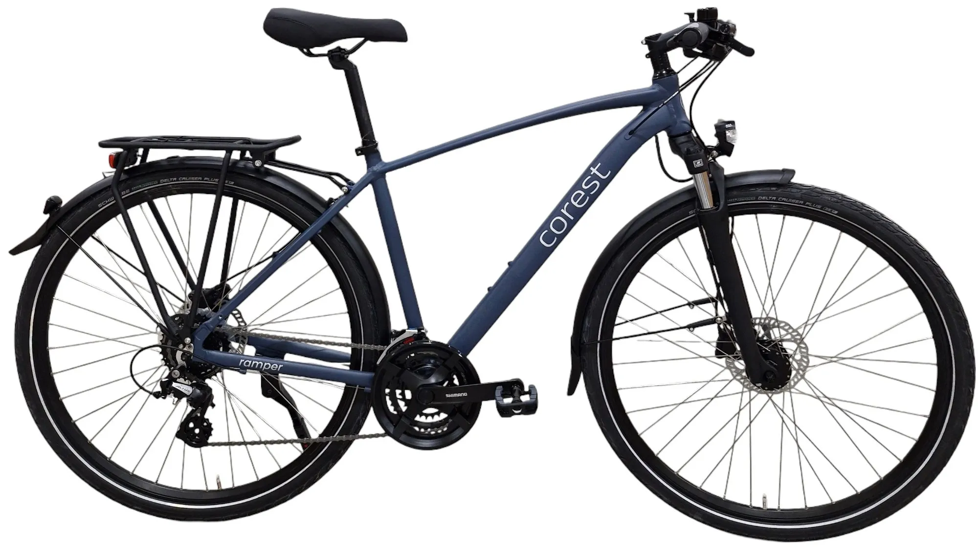 Bike COREST TB10 28 Trekking GTS 21" ALTUS 3x8*SF*Blue-Grey matt