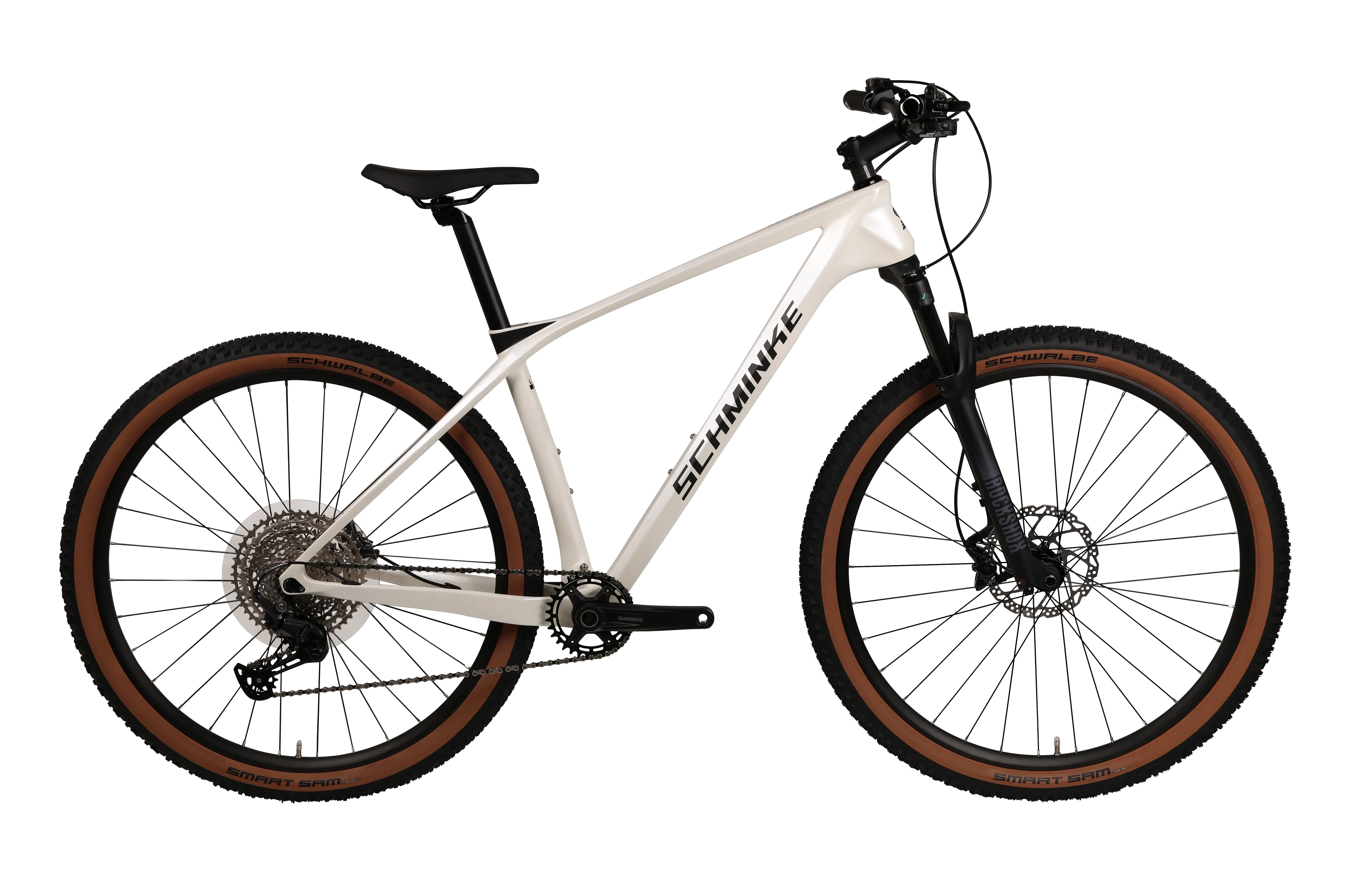 Bike SCHMINKE MHT150 29" MTB CARBON 17" DEORE 6100 1x12*Pearl-White glossy
