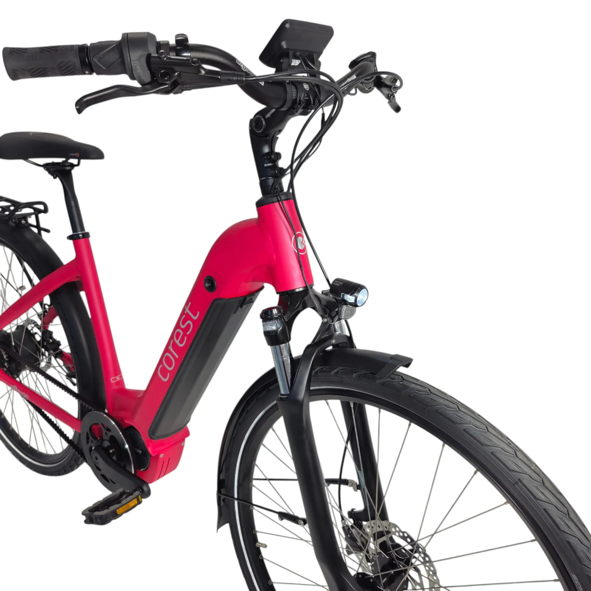 e-Bike COREST CEB10 28 City Wave 48cm GOBAO* ENVIOLO-GATES*Wine-Red matt