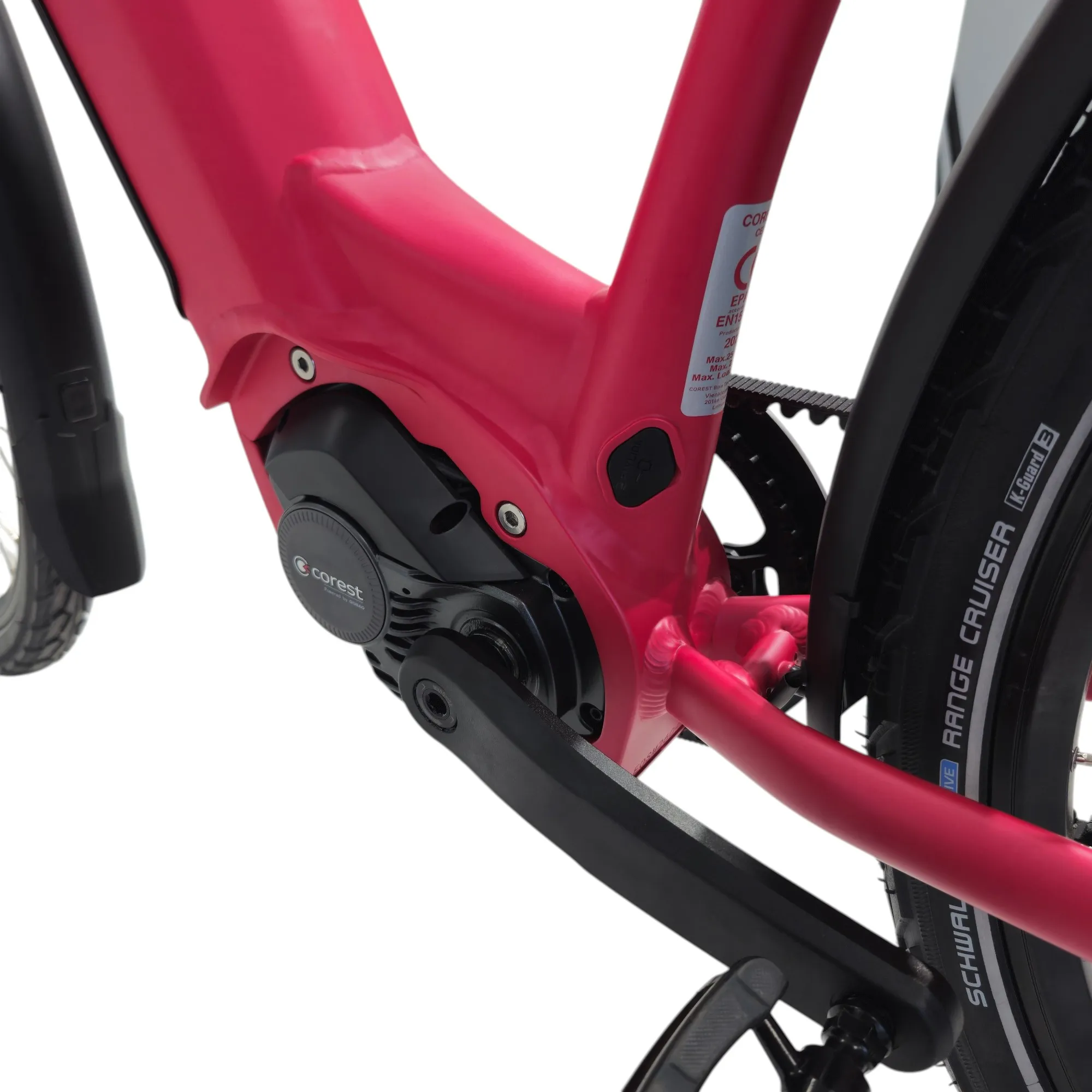 e-Bike COREST CEB10 28 City Wave 48cm GOBAO* ENVIOLO-GATES*Wine-Red matt