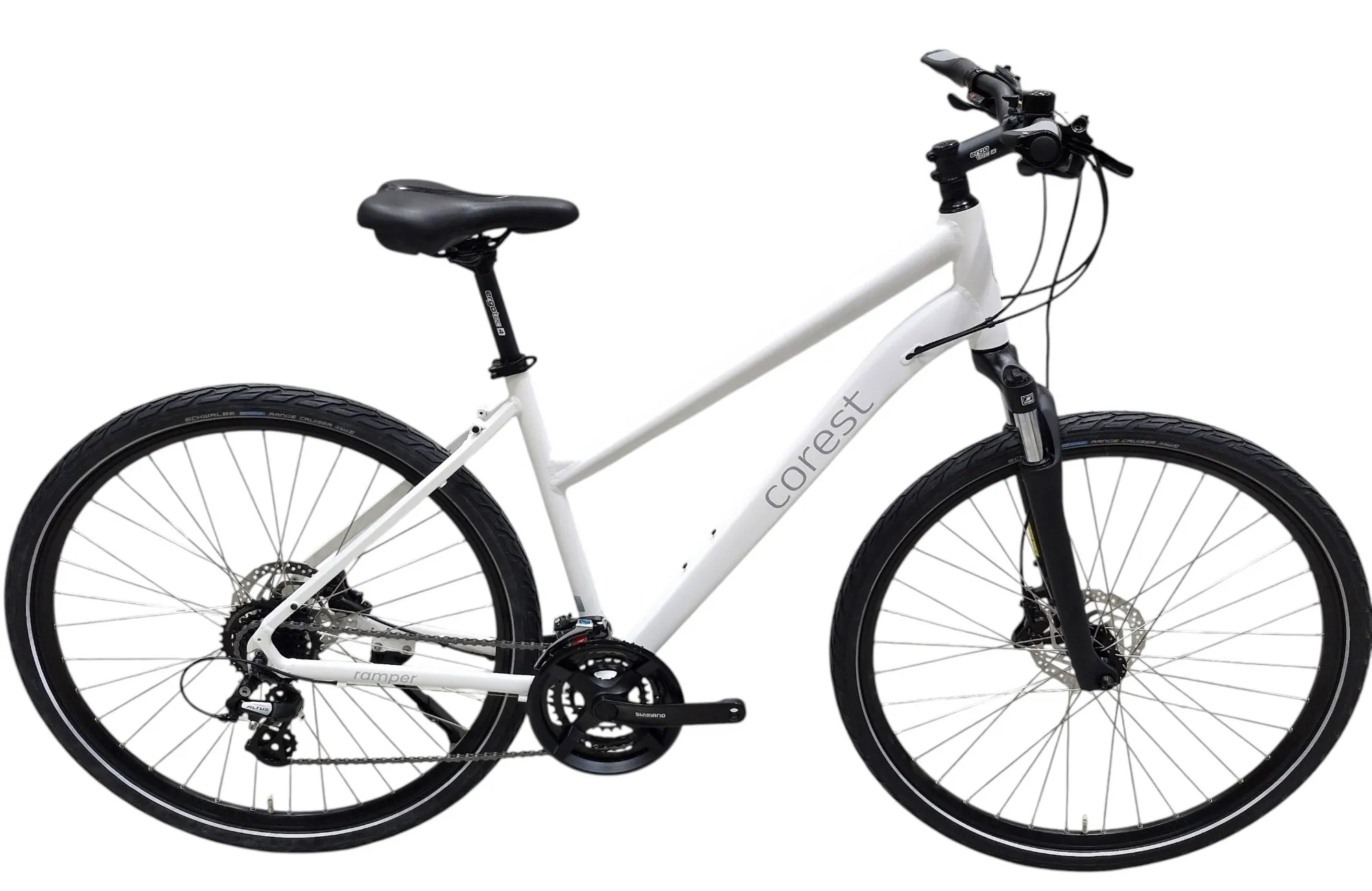Bike COREST HB10 28 Hybrid LDS 19" ALTUS 3x8*SF*Pearl white matt