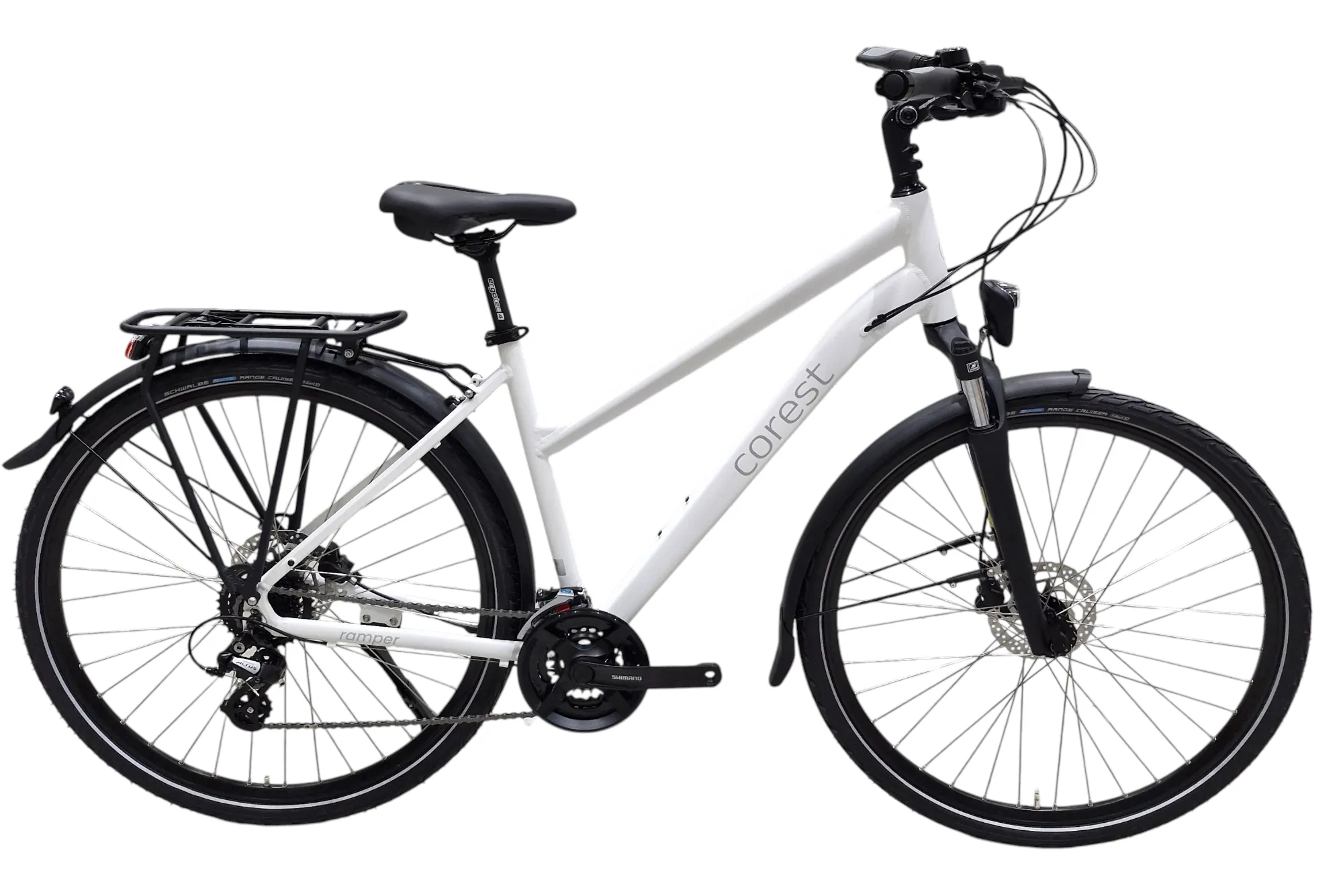 Bike COREST TB10 28 Trekking LDS 21" ALTUS 3x8*SF*Pearl white matt